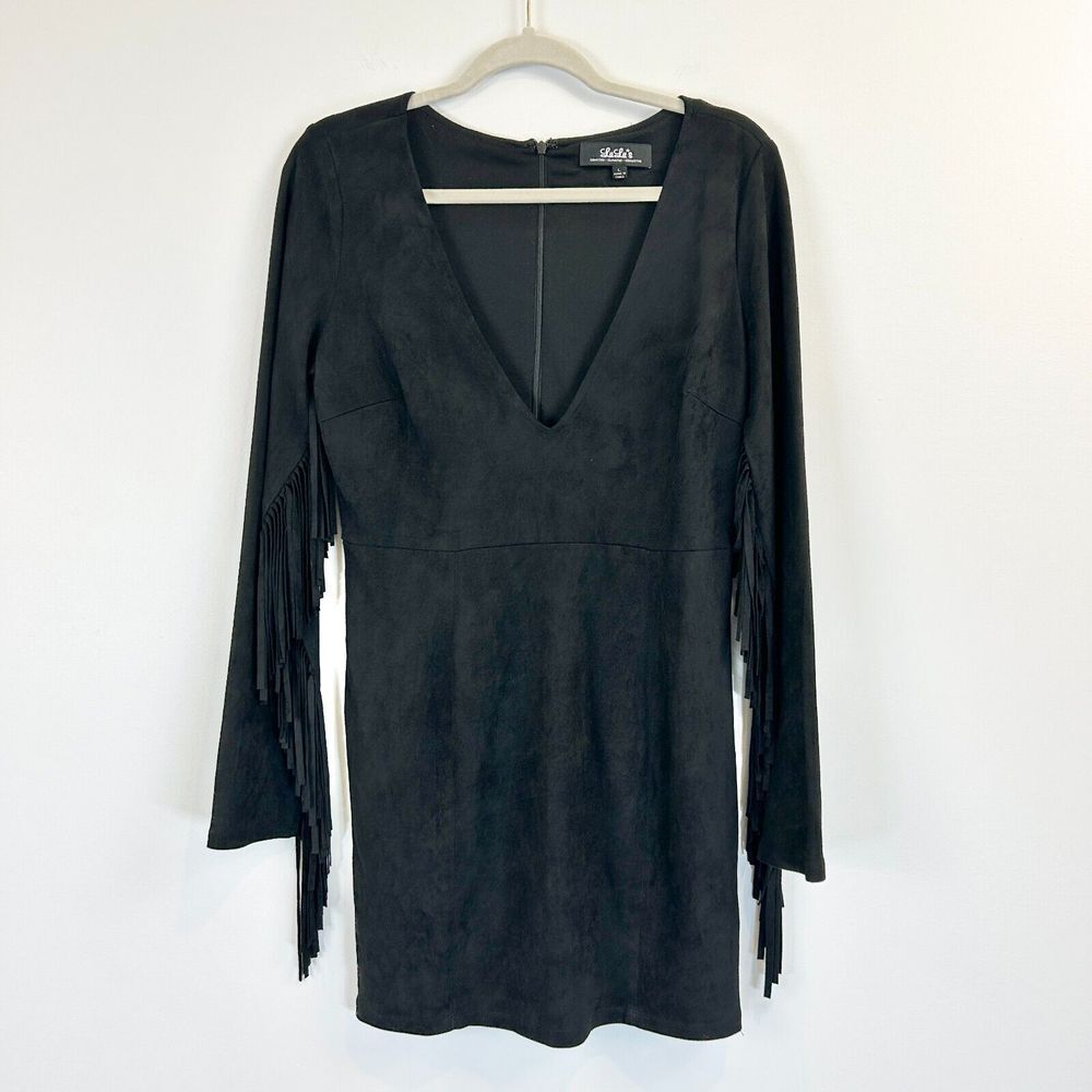 Black Fringe Dress
